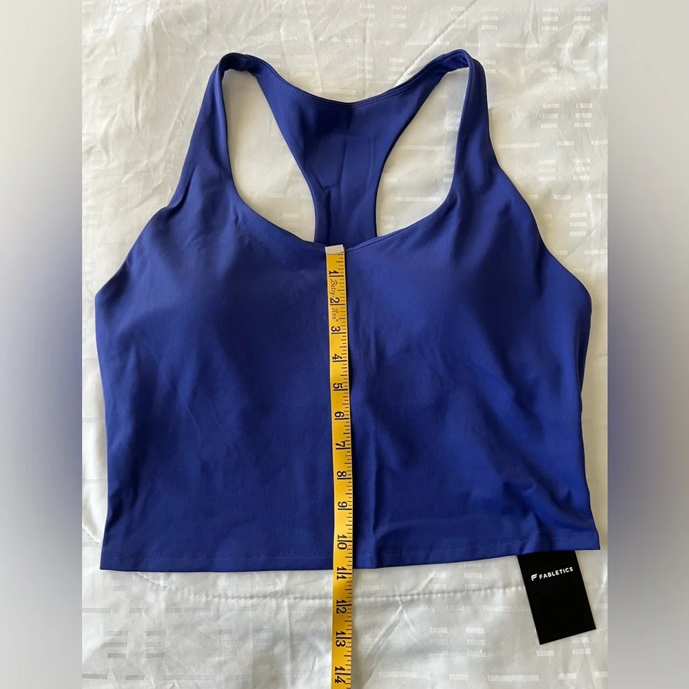 NEW - Fabletics Anywhere Built-In-Bra Tank in Nightfall Blue - Picture 4 of 13